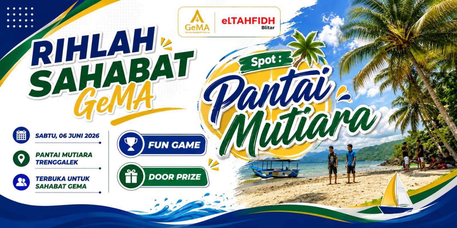 Rihlah Sahabat Gema Pantai Mutiara Trenggalek 6 Juni 2026