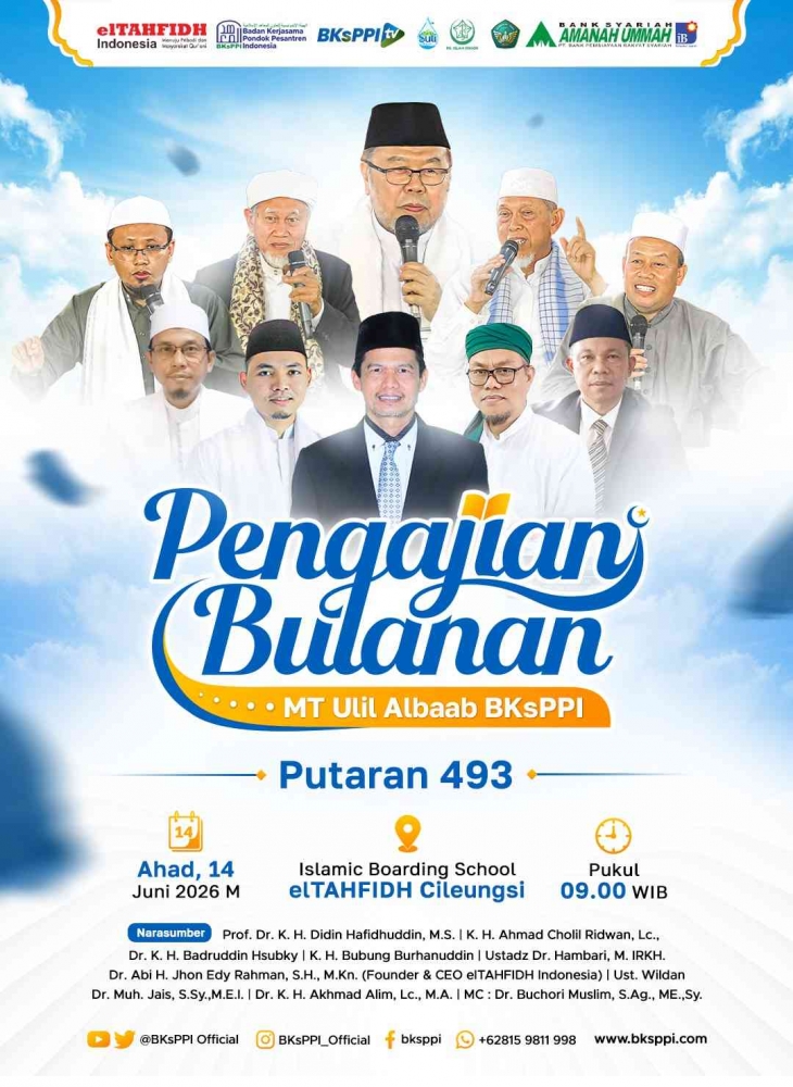 elTAHFIDH Cileungsi Jadi Tuan Rumah Kajian Bulanan BKsPPI Pusat Putaran ke-493