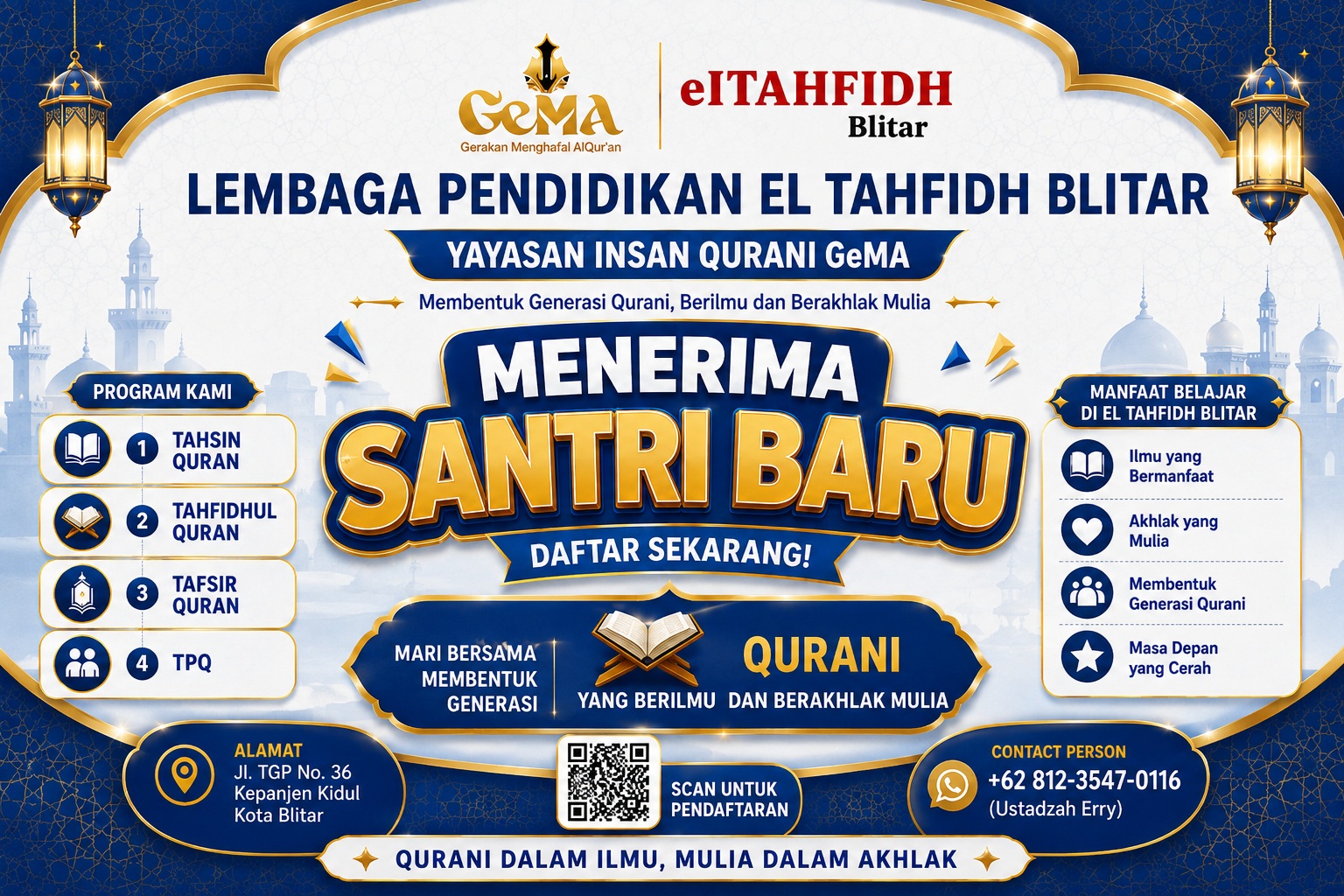 Info Pendaftaran Santri Baru